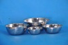 STAINLESS STEEL SALAD BOWL SET OF 4 PIECES