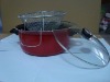 Wholesale frying pot with glass lid-