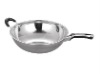 Wholesale 34cm stainless steel wok