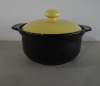 Wholesale Durable Porcelain Rice Noodle casserole with YELLOW LID