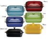 Wholesale ceramic rectangular casserole with lid