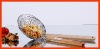 Wholesale Frying Skimmer made by stainless steel,with wooden handle