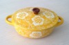 New design handpainted mini oval casserole
