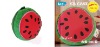 watermelon CD case,plush&stuffed fruit CD holder