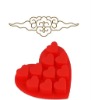 Wholesale With love silicone ice cube tray of heart shape