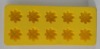 Wholesale Colorful silicone ice cube trays with 10pcs daisy flowers