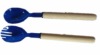 Wholesale 2pc Delicate wooden salad spoon
