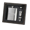 stainless steel hip flask set