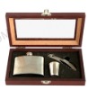 stainless steel hip flask set