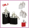 1oz mini hip flask with key chain/Stainless Steel Hip Flask/Ladies Hip Flask