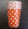 Wholesale white dot paper cup