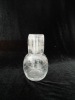 Wholesale clear glass water carafe decanter pitcher with cup