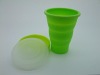 Wholesale folding Silicone cup mug