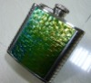 Wholesale stainless steel bonded leather hip flask