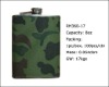 Wholesale skin-wrapped / leather covered hip flask set