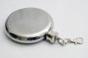 3oz round Stainless steel hip flask