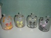 Wholesale glass mug in cat shape with plastic lid
