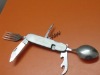Wholesale stainless steel multifunctional stainless steel travel cutlery setcutlery set