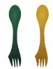 plastic spoon and fork
