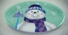 Christmas melamine plates or bowls, melamine dinnerware for gift and promotion, 8 inch to 16 inch