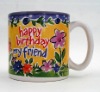Wholesale ceramic souvenir mug with decal