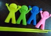 Silicone Rubber Chopsticks Set for chopsticks learner/kids