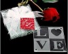 Wholesale 2011 hot sale love glass cup mat wedding favor