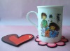 Wholesale Promotional rubber pvc cup mat