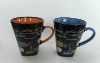 Wholesale Coffee Decal Painted Ceramic Mug