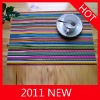 Wholesale popular pvc plain woven place mats