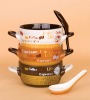 Wholesale ceramic soup mug with 2 handle