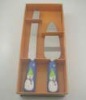 Wholesale Stainless steel butter knife with poly handle