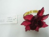 Wholesale Handmade plum purple wide blade flower napkin ring