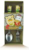 Wholesale Stainless steel spoon & fork with poly handle