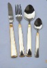 Wholesale glod plated stainless steel cutlery JZ027 fork spoon knife