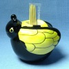 Wholesale Ceramic toothpick bottle cicada design