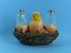 chicken design pepper set