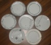 Wholesale Silver White Porcelain Plate