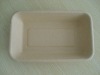 Wholesale bamboo fiber tableware tray