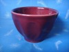 purple color glazed bowl