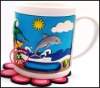 Wholesale Fashion 3D soft PVC mug cup