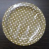 Wholesale white dot paper plate