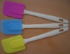 silicone spatula with plastic handle