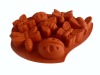 shaped silicone cake mould-8 cup animal kitchen ware bake ware cake decoration dessert mould