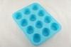 Good performance silicone 12 cup cake mould(bakeware),silicone kitchenware,cake pan