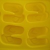 Wholesale Slippers Shaped ice tray Silicone Ice Cube Tray