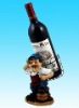 Wholesale Hotsale polyresin wine bottle holder