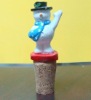 Wholesale Christmas cork wine bottle stopper