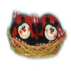 Wholesale Ceramic salt and pepper set with basket