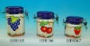 Wholesale ceramic airtight container,air proof canister with fruit design